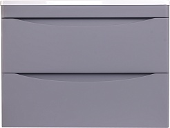 Style Line Мебель для ванной Бергамо Мини 70 подвесная серая Люкс антискрейтч Plus – фотография-2